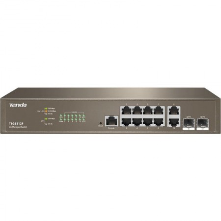 Switch Tenda TEG5312F, 12 port, 10/100/1000 Mbps