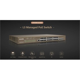 Switch Tenda TEG5328P-24-410W, 24 Port, 10/100/1000 Mbps