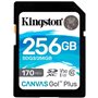Kingston 256GB SDXC Canvas Go Plus 170R C10 UHS-I U3 V30 EAN: 740617301519