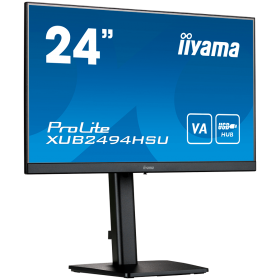 IIYAMA Monitor LED XUB2494HSU-B2 VA 23.8" 1920 x 1080 @75Hz 250 cd/m² 3000:1 4ms HDMI DP USB 3.2 x 2 HDCP swivel, tilt, pivot, H