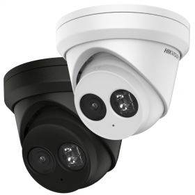 Camera supraveghere Hikvision IP turret DS-2CD2363G2-IU(2.8mm)B 6MP, AcuSens - filtrarea alarmelor false dupa copul uman si masi