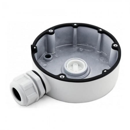 Doza de legatura pentru camera de supraveghere Hikvision White  DS- 1280ZJ-DM8 carcasa din aluminiu dimensiuni: Φ126.7 mm × 35 m