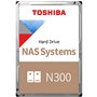 HDD NAS TOSHIBA N300 CMR (3.5'' 4TB, 7200RPM, 256MB, SATA 6Gbps, RV Sensors), bulk