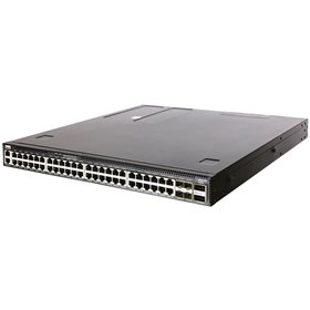 Edgecore AS4630-54PE, 48-Port GE RJ45 port PoE++,  4x25G SFP+, 2 port 100G QSFP28 for stacking, Broadcom Trident 3, Dual-core  I