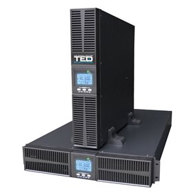 UPS 3000VA rackabil 2U  Online  dubla conversie management 1 schuko + 4 IEC TED Electric TED004062