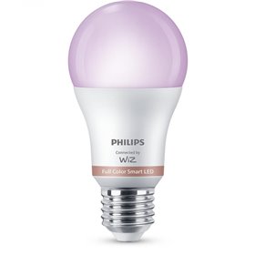 3 Becuri LED RGB inteligente Philips Bulb A60, Wi-Fi, E27, 8.8W (60W), 806 lm, lumina alba si color (2200-6500K)