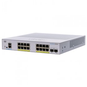 Switch  CISCO CBS250-16P-2G, 16 PORTURI 10/100/1000, 2 x SFP, POE 120w, Buffer: 1.5 Mb, Flash 256Mb, CPU: 800 MHz ARM , DRAM: 51