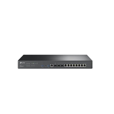 TP-LINK Omada Router VPN Multi-WAN cu Porturi 10G, ER8411, Interfata: 2× Porturi 10GE SFP+ (1× WAN, 1× WAN/LAN), 1× Port WAN/LAN