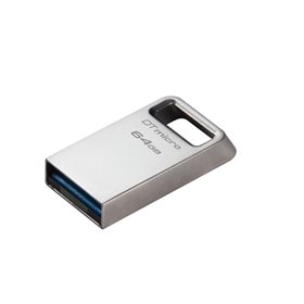 USB Flash Drive Kingston 64GB Data Traveler Micro, USB 3.2 Gen1, Metalic