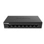 D-Link Switch DGS-108GL, 8 porturi Gigabit, Capacity 16Gbps, desktop, faramanagement, metal, negru, fara ventilator, D-link Gree