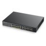 Zy GS1900-24, 24-port GbE L2, 12 Prt POE