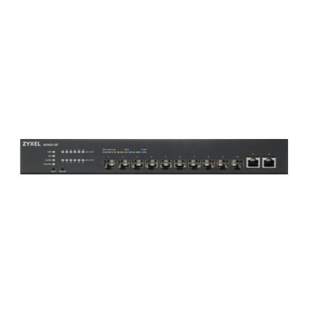 XS1930-12F, 10-port 10G Smart Managed Fiber Switch, 2 Multi-Gigabit Ports