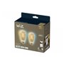 2 Becuri LED inteligente vintage (decorative) WiZ Connected Filament Gold ST64, Wi-Fi, E27, 6.7W (50W), 640 lm, lumina alba (200