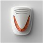 Sirena alarma de exterior Venitem MURANO L PW Pearly white, design Italia, auto alimentata, sistem dublu de tamper (smulgere din