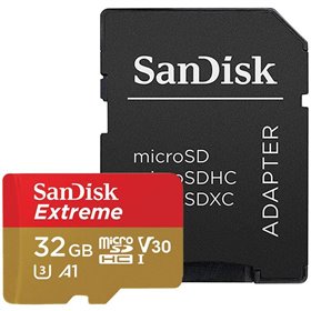 Card de memorie MicroSD SanDisk Extreme, 32GB, Adaptor SD, Class 10