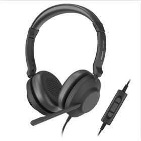 HEADSET AXTEL ONE STEREO HD AXH-ONE , Corded, Headset Conectivity USB-A, USB-C /  with STEREO HD . Speakert Size has 40 mm / Pas