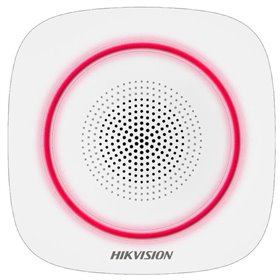 Sirena interior wireless AX PRO Hikvision DS-PS1-I-WE( Red indicator ) supporting 868MHz two-way communication via Cam-X protoco