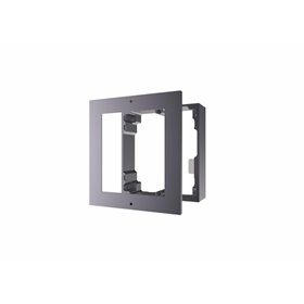 Panou frontal pentru un modul videointerfon modular Hikvision DS-KD-ACW1 montare aplicata material aluminiu dimensiuni: 117mm x 