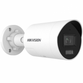 Camera de supraveghere IP Bullet 4MP Smart Hybrid Light with ColorVu Hikvision DS-2CD2047G3-LI2UY/SL(2.8MM), lentila fixa 2.8mm,