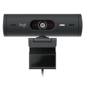 Camera web Logitech Rally BRIO 500 Graphite, rezolutie senzor 4MP, rezolutie foto 1920 x 1080 pixeli, interfata USB-C, microfon,