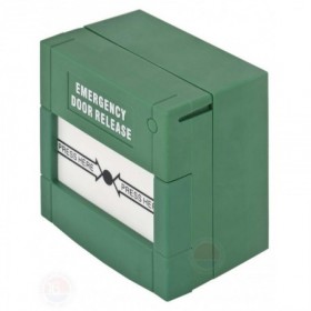 Buton aplicabil din plastic pentru iesire de urgenta Material: plastic, culoare verde 2x contacte NO/NC