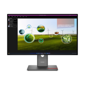 Monitor  Lenovo ThinkVision P27Q-40 27"IPS, QHD (2560x1440), 16:9, Brightness: 350 cd/m², Contrast ratio: 1500:1, Response time: