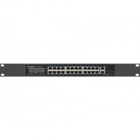 Switch  24x 100 Mb PoE+ / 2x combo, rack 19", Gigabit Ethernet, 360W V2