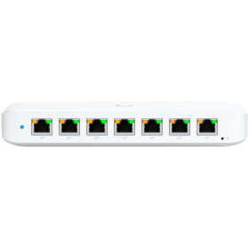 Ubiquiti USW-Ultra-60W Layer 2, 8-port GbE PoE switch: 7x GbE PoE+ output ports, GbE port with optional PoE++ input