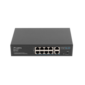 Switch  8x 100 Mb PoE+ / 2x 1 Gb, fara management, rack 10"/19", Gigabit Ethernet, 120W