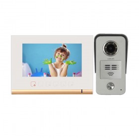 Videointerfoane Videointerfon Leelen N72B alb cu cititor de card Leelen