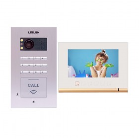 Videointerfoane Videointerfon Leelen N72B cu tastatura si cititor de card - alb Leelen