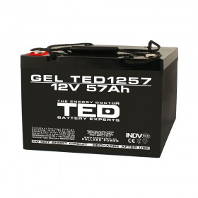 BATERIE AGM GEL TED1257M6 12V 57Ah