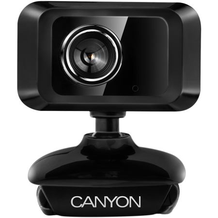 CANYON Enhanced 1.3 Megapixels resolution webcam with USB2.0 connector, viewing angle 40°, cable length 1.25m, Black, 49.9x46.5x