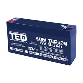 Acumulator AGM TED636F1 6V 3.6Ah