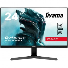 IIYAMA 24" ETE Fast IPS Gaming, G-Master Red Eagle, FreeSync Premium, 1920x1080@165Hz, 250cd/m², 1100:1, HDMI, DisplayPort, 0,8m