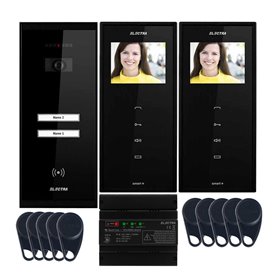 Videointerfon Electra Smart+  3.5” pentru 2 familii montaj aparent
