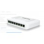 Ubiquiti UniFi 8 port switch, USW-LITE-8-POE, 8 x 10/100/1000 Mbe RJ 45 ports, 4 x POE, 8 Gbps, buget POE: 52W, SMB layer 2 PoE 